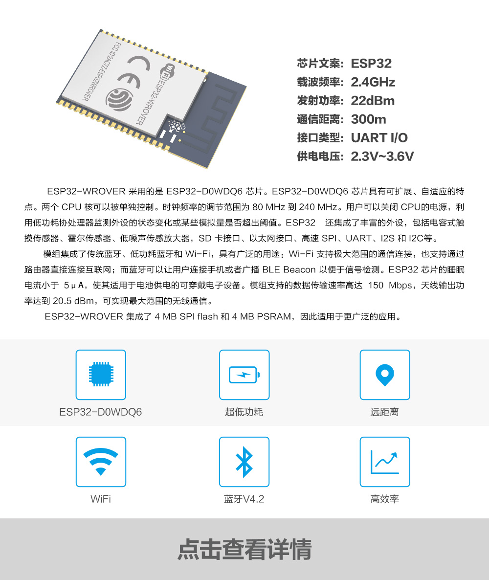 ESP32-WROVER官网动态