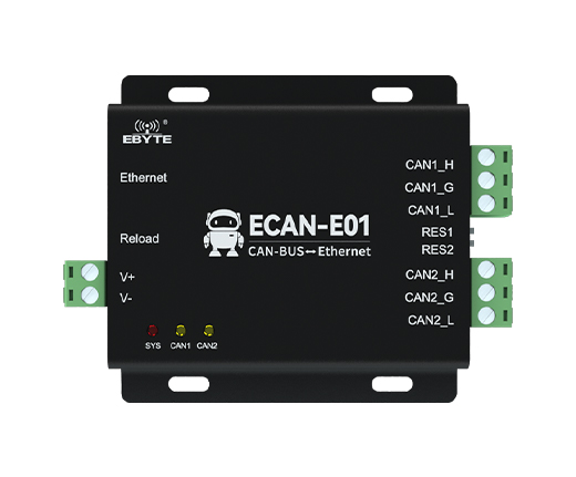 ECAN-E01系列CAN转以太网智能协议转换器调试教程