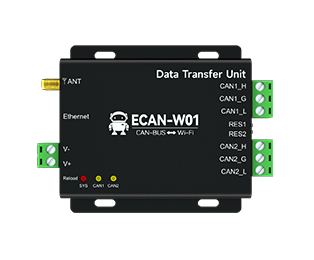 太阳集团tcy8722can总线转WiFi高性能协议转换器ECAN-W01