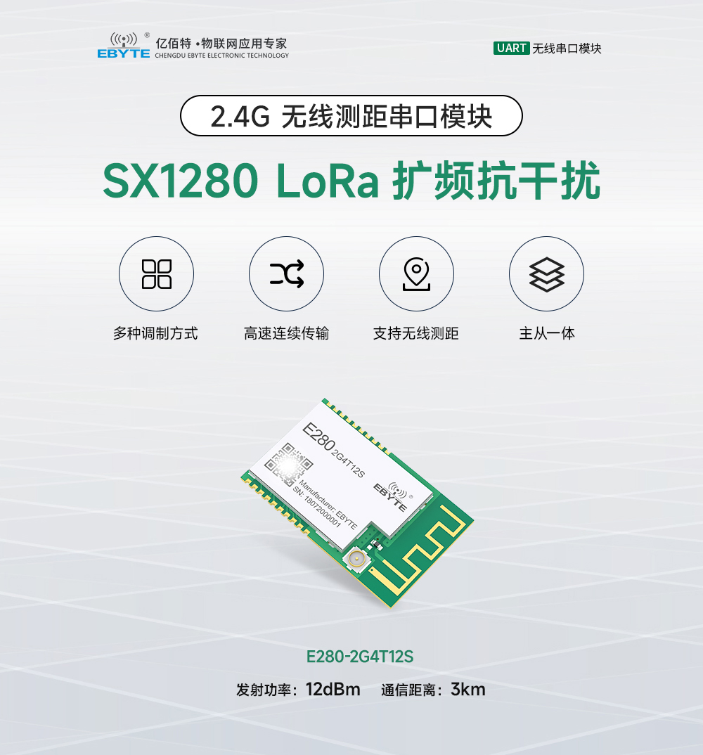 E280无线lora扩频模块