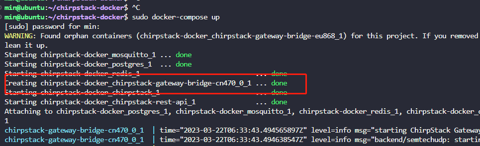 10Chirpstac再次配置