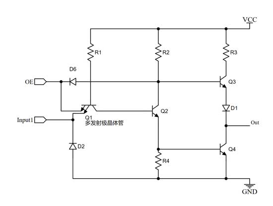 5三态门输出电路