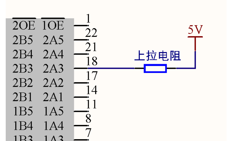 上拉电阻电路图