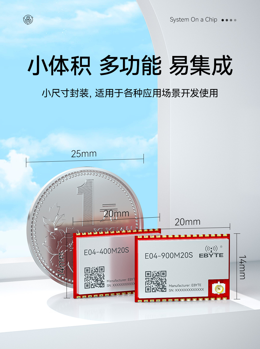E04-400M20S SoC贴片型 无线模块 (8)
