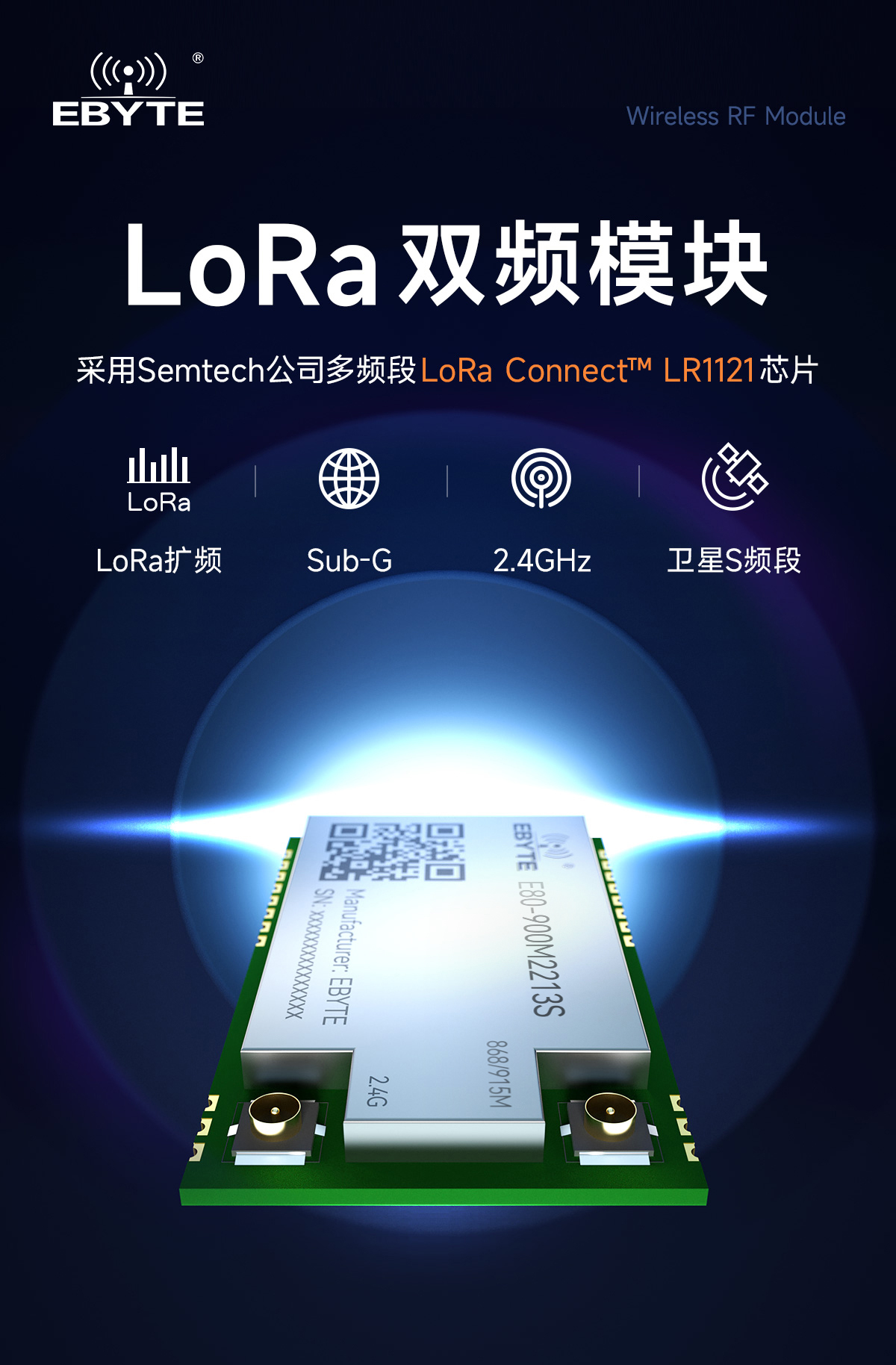 E80-900M2213S-lora双频模块